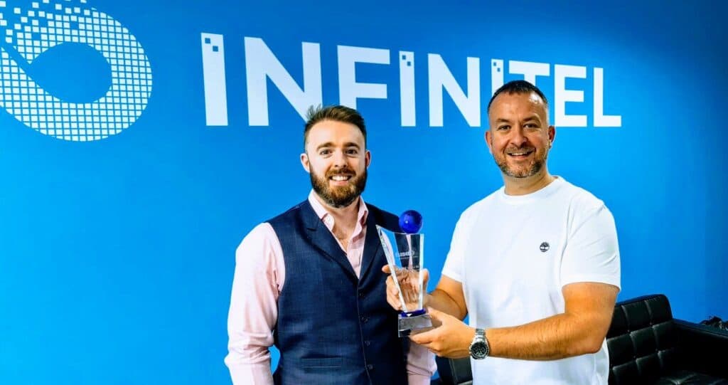 Andrew Platt receiving the Fuse 2 Platinum Partner award in 2021