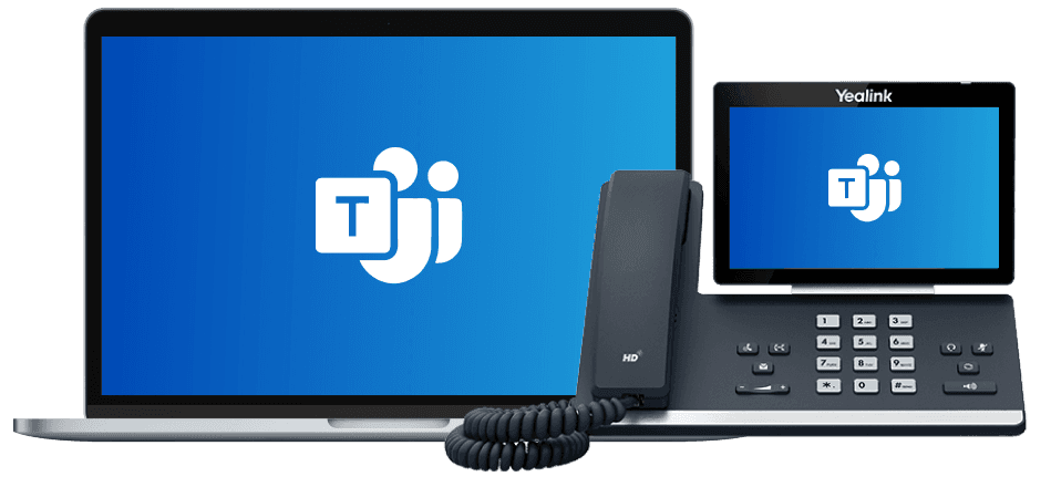 Microsoft Teams connected to Infinitel Direct Routing across desktop and mobile devices