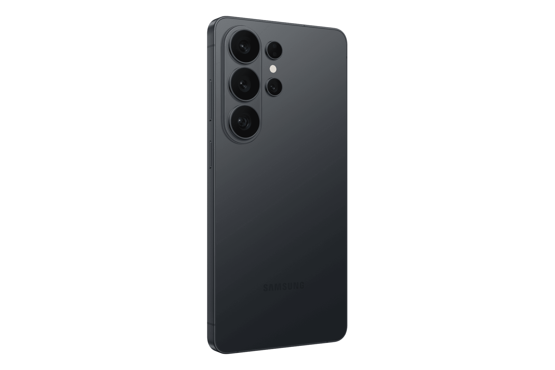 Samsung Galaxy S26 Ultra in black, shown in the manufacturer’s rear handset view