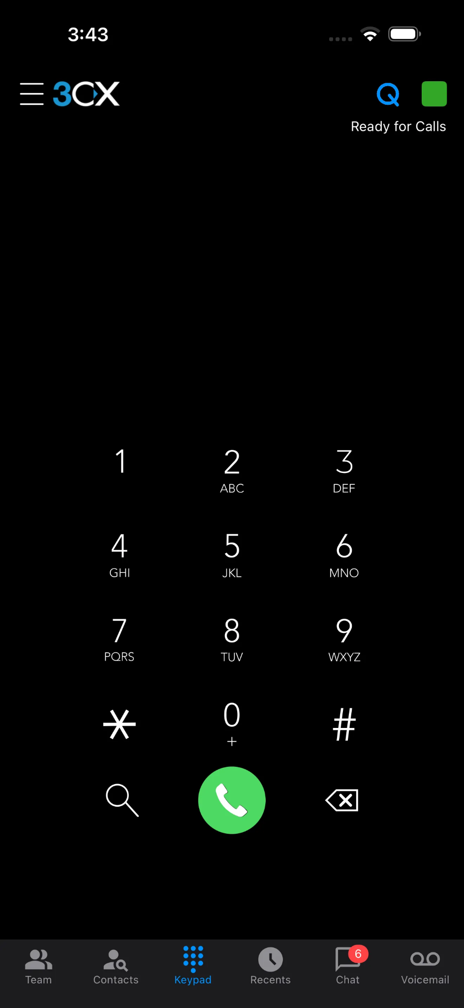 Official 3CX iPhone app with business calling, contacts, chat and voicemail navigation